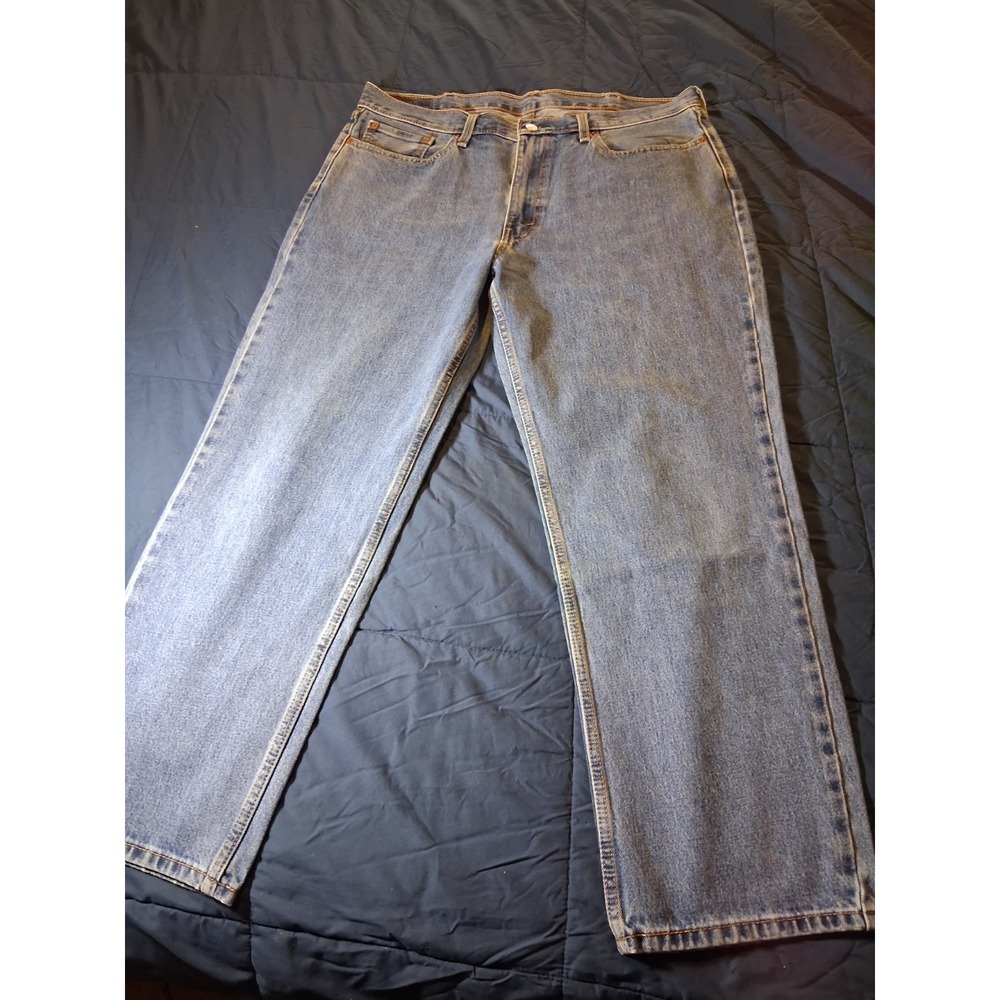 Levi's 550 Mens 38x30 Relaxed Fit Stonewash Blue Denim Jeans